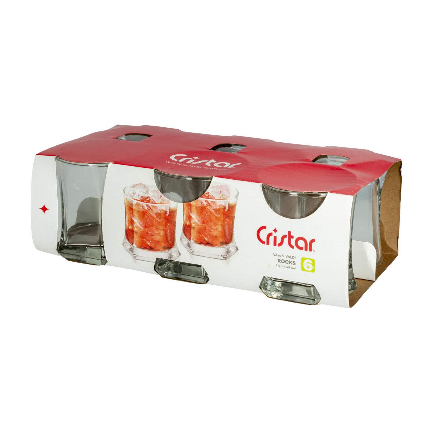 Set De Vasos Vivaldi Rocks 250 Ml CRISTAR 0105CL6 - Imagen 3