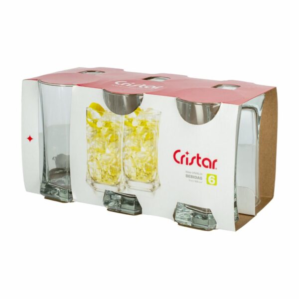 Set De Vasos Vivaldi Bebidas 6X250 Ml CRISTAR 0107CL6 - Imagen 3