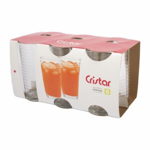 Set De Vasos Óptico Bebidas 6X333 Ml CRISTAR 0292CL