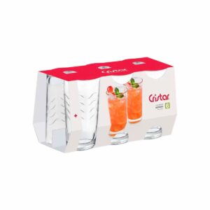 Set De Vasos Ondas Bebidas 6X330 Ml CRISTAR 0293CL
