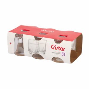 Set De Copas Shot Prisma 0287cl CRISTAR 1,5 OZ X 6