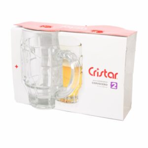 Set De Jarros Cerveceros Hamburgo 2x525 Ml CRISTAR 0314CL