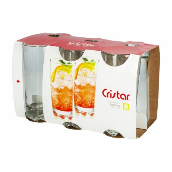 Set De Vasos Alicante Bebidas 6X339 Ml CRISTAR 2842CL - Imagen 3