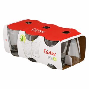 Vaso De Cristal London Rocks  6X347 Ml CRISTAR 0380CL6