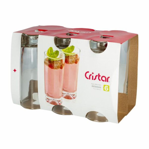 Set De Vasos Málaga Bebidas 6X325 Ml CRISTAR 0722CL - Imagen 3