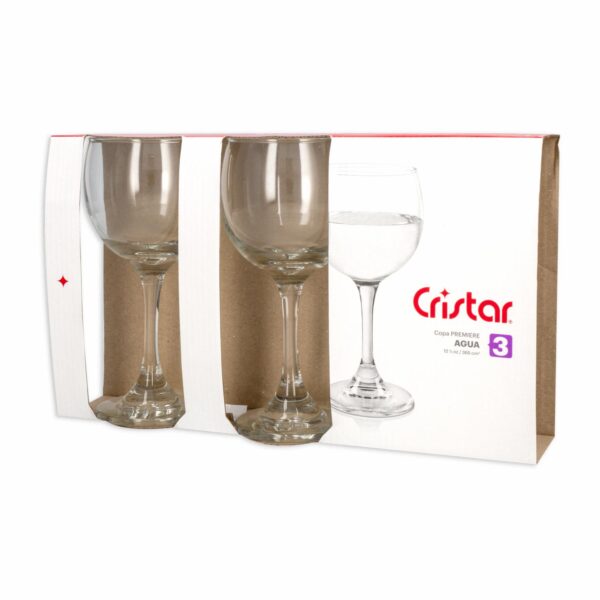 Set Copa De Agua Premie 4440cl3 CRISTAR X 3 Uds - Imagen 3