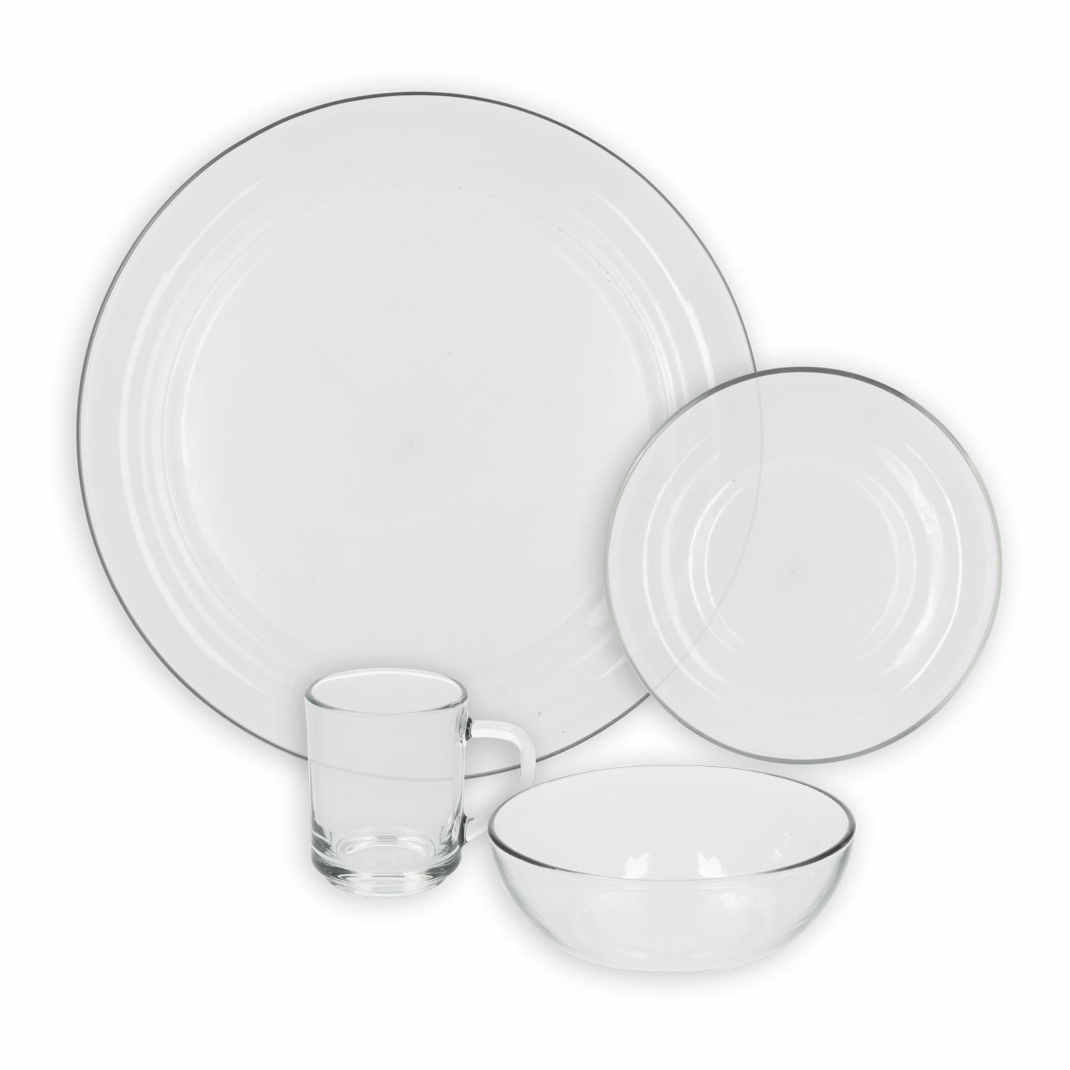 Vajilla 16 Piezas Redonda CRISTAR Stylo Megamaxi