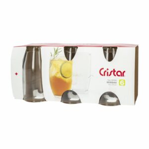 Set De Vasos Opera Para Bebidas 6x402 Ml CRISTAR 0792CL6