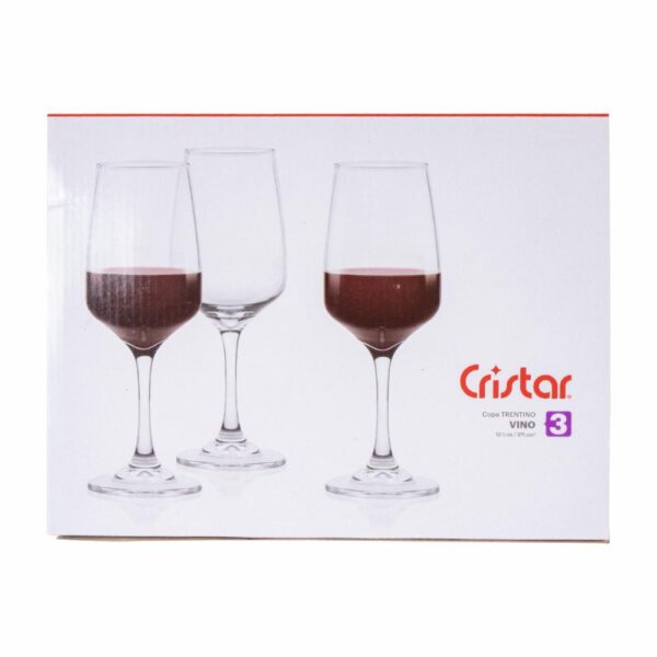 Set De Copas Para Vino Trentino 5480cl3 CRISTAR X 3 Uds - Imagen 4