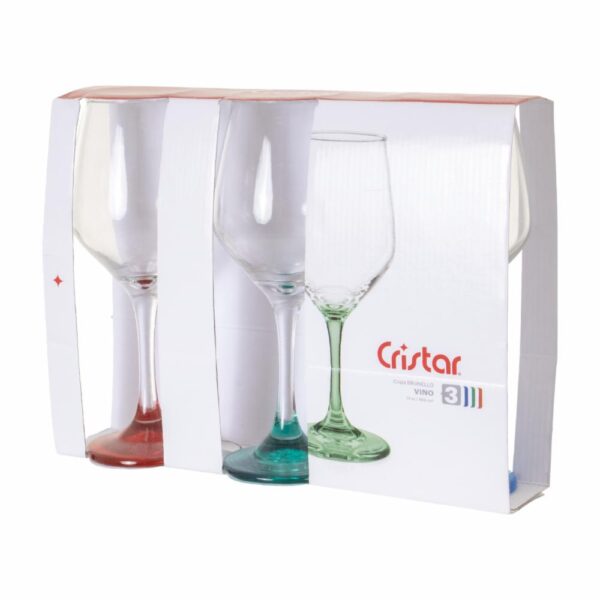 Set De Copas Para Vino Brunello Can Fdo Mix 5468cfc3 CRISTAR X 3 Uds - Imagen 3