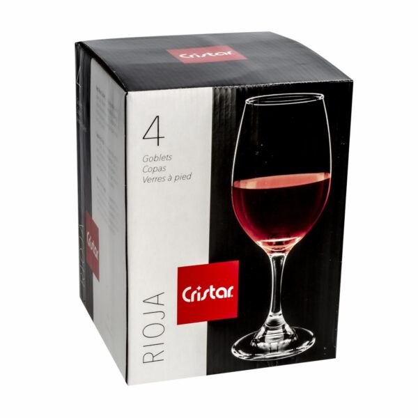 Set De Copas Agua Rioja 5416el4he CRISTAR 4 Piezas - Imagen 4