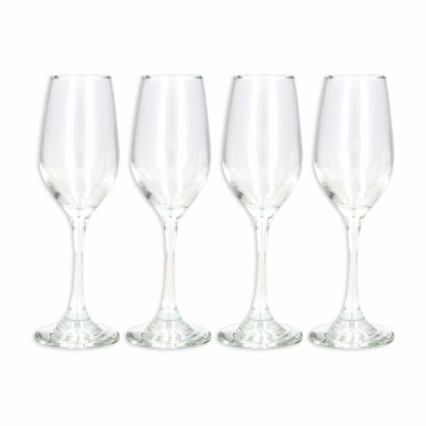 Set De Copas Brunello Champaña Est Liso Skyline 5470el4 CRISTAR 4 Piezas - Imagen 3