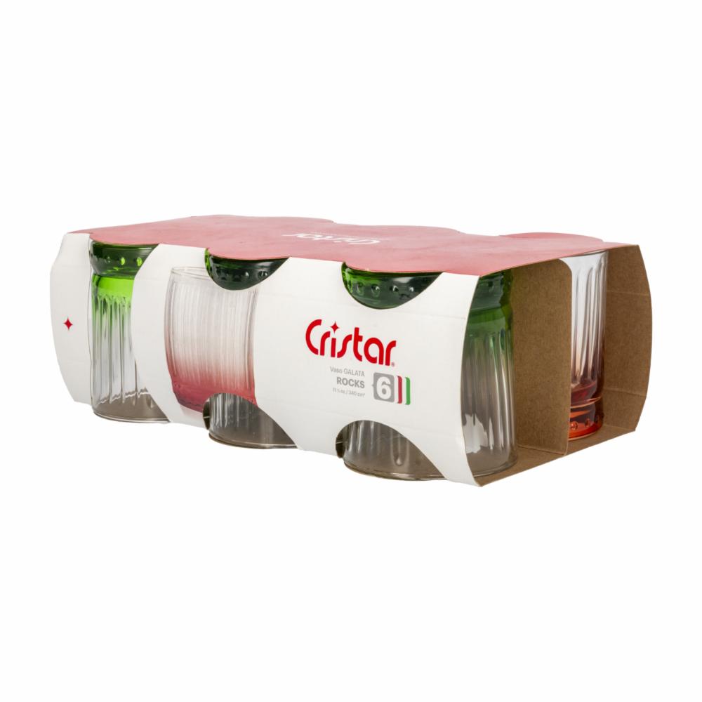 Set De Vasos De Vidrio Diseño Mix CRISTAR Unidad - Imagen 3