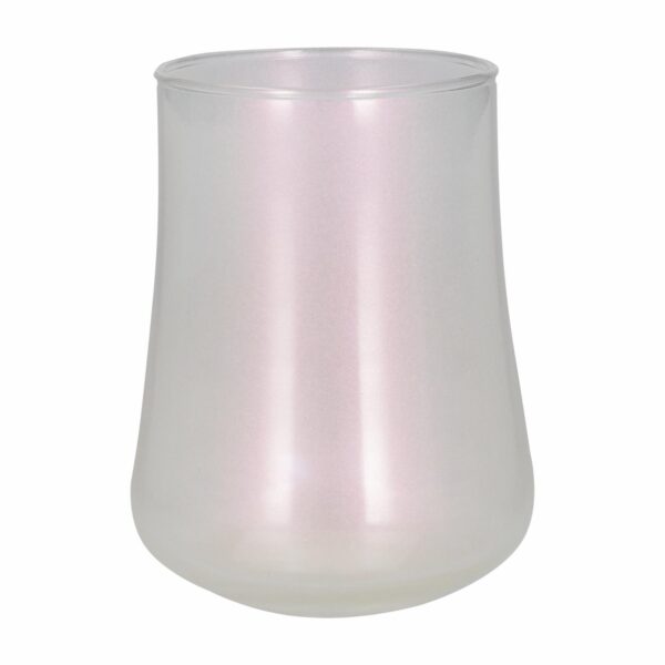 Vaso De Vidrio Para Bebidas Línea Bolonia Color Rosado CRISTAR Unidad