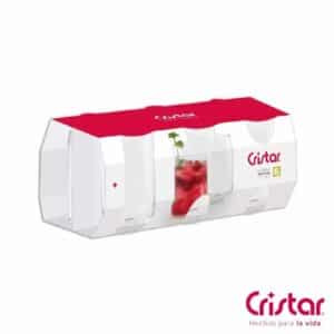 Set De Vasos Bebidas Capela 6x408 Ml CRISTAR 0790CC4