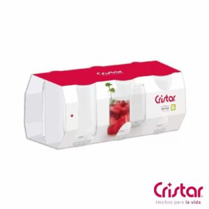 Set De Vasos Bebidas Capela 6x408 Ml CRISTAR 0790CC4