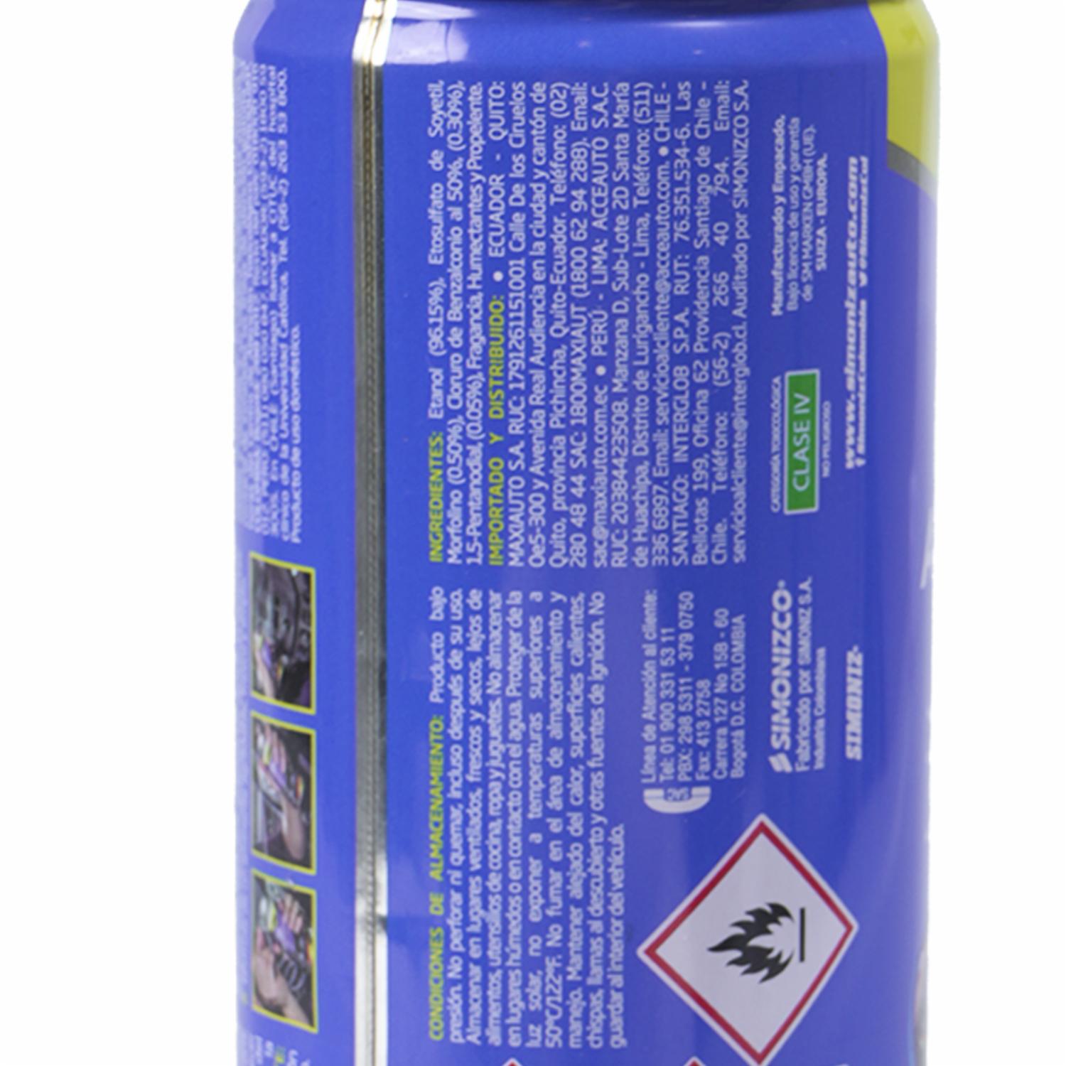 Sanitizador Para Aire Puro 240 Ml SIMONIZ Unidad - Imagen 2