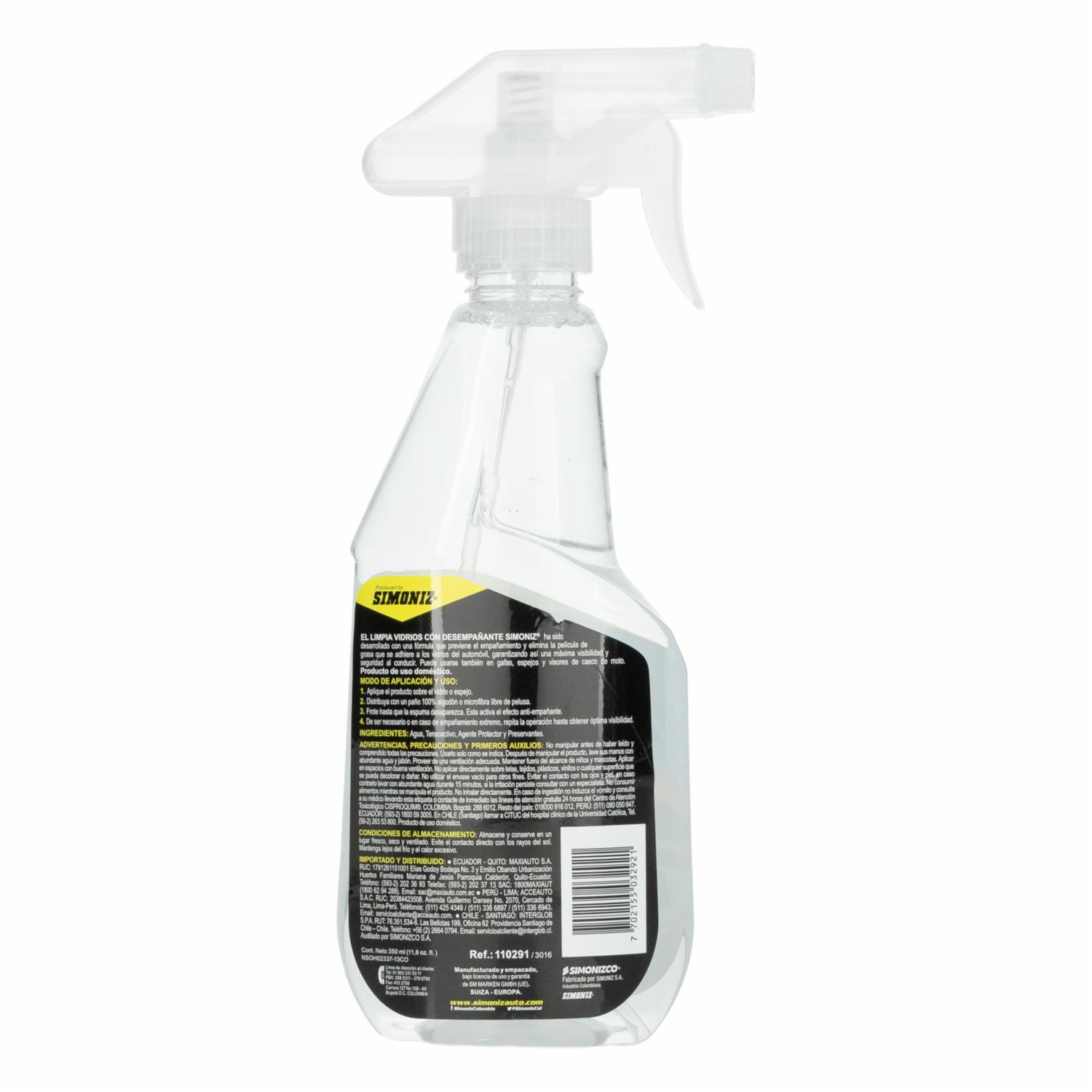 Limpiador De Vidrios 2En1 Con Antiempanante SIMONIZ Unidad - Imagen 2