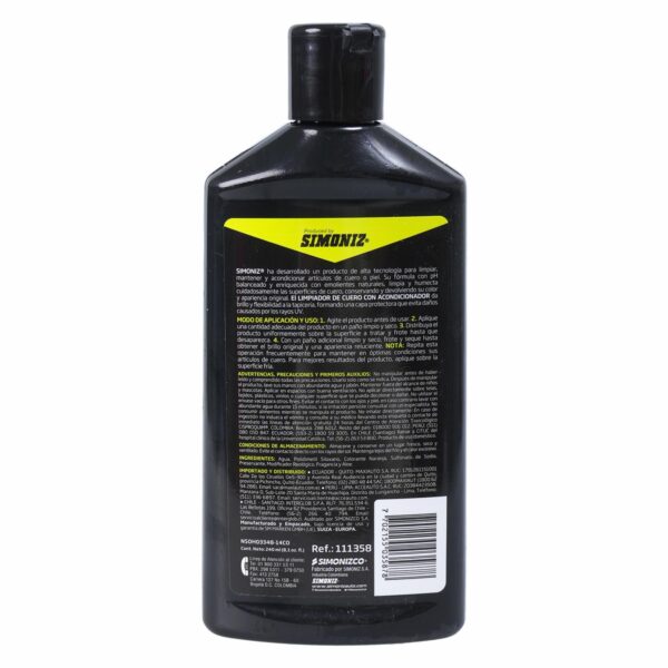 Limpiador De Cuero Con Acondicionador SIMONIZ Unidad - Imagen 3