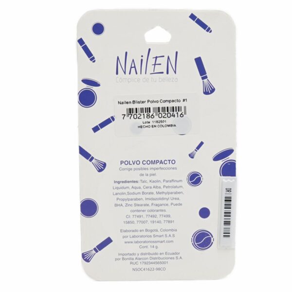Polvo Compacto 1 NAILEN 14 G - Imagen 3