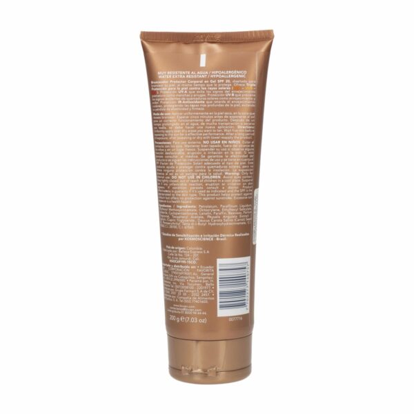 Bronceador Y Protector Solar En Gel Con Activador De Melanina Hipoalergénico Spf20 SUN PRO Pack 2 X 200 G - Imagen 2