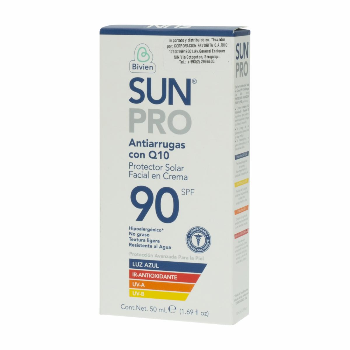 Protector Solar Facial Uzazantia Spf90 SUN PRO 50 Ml - Imagen 3