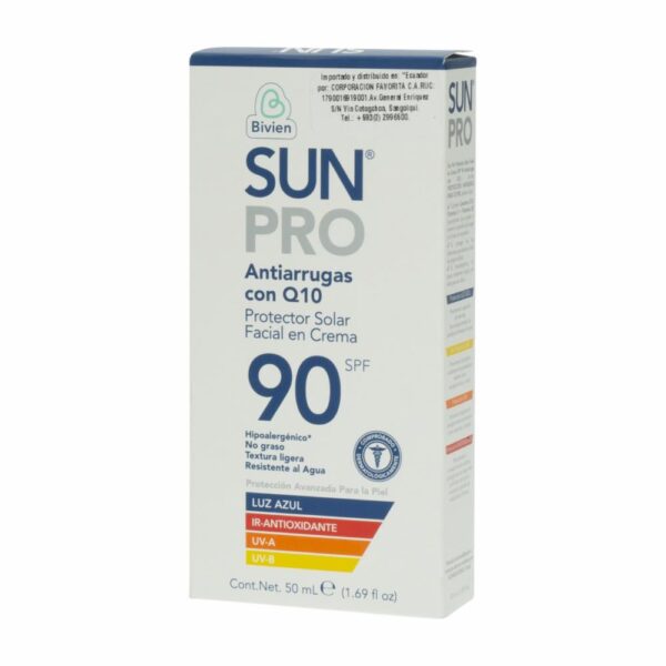 Protector Solar Facial Uzazantia Spf90 SUN PRO 50 Ml - Imagen 2