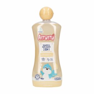 Shampoo Infantil Y Baño Seco  2 en 1 Delicada Nutrición ARRURRÚ 400 Ml