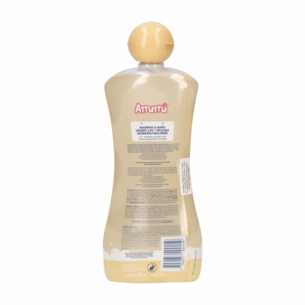 Shampoo Infantil Y Baño Seco  2 en 1 Delicada Nutrición ARRURRÚ 400 Ml - Imagen 2