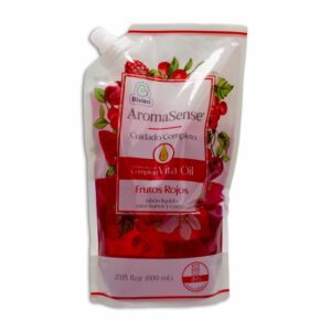 Jabón Cremoso De Frutos Rojos Para Cuerpo Y Manos AROMAESENSE 800 Ml