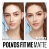 Polvo Compacto Fit Me Matte & Sin Poros Tono 130 Buff Beige MAYBELLINE L´ORÉAL 12 G - Imagen 4