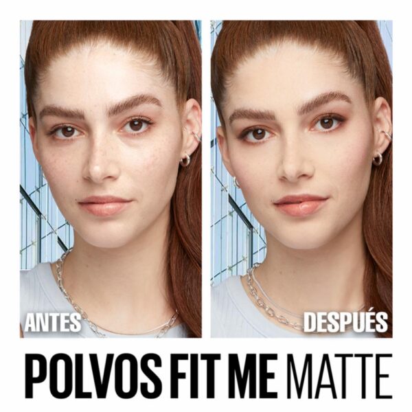 Polvo Compacto Fit Me Matte & Sin Poros Tono 130 Buff Beige MAYBELLINE L´ORÉAL 12 G - Imagen 4