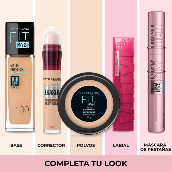Polvo Compacto Fit Me Matte & Sin Poros Tono 130 Buff Beige MAYBELLINE L´ORÉAL 12 G - Imagen 7