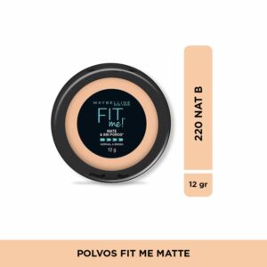 Polvo Compacto Fit Me Matte & Sin Poros Tono 220 Natural Beige MAYBELLINE L´ORÉAL 12 G