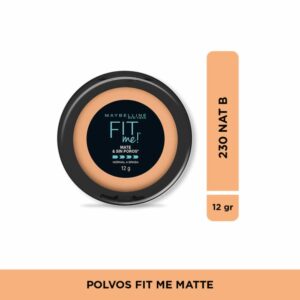 Polvo Compacto Fit Me Matte & Sin Poros Tono 230 Natural Buff MAYBELLINE L´ORÉAL 12 G