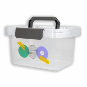 Caja Organizadora Negra Con Manija ESTRA 4 Litros