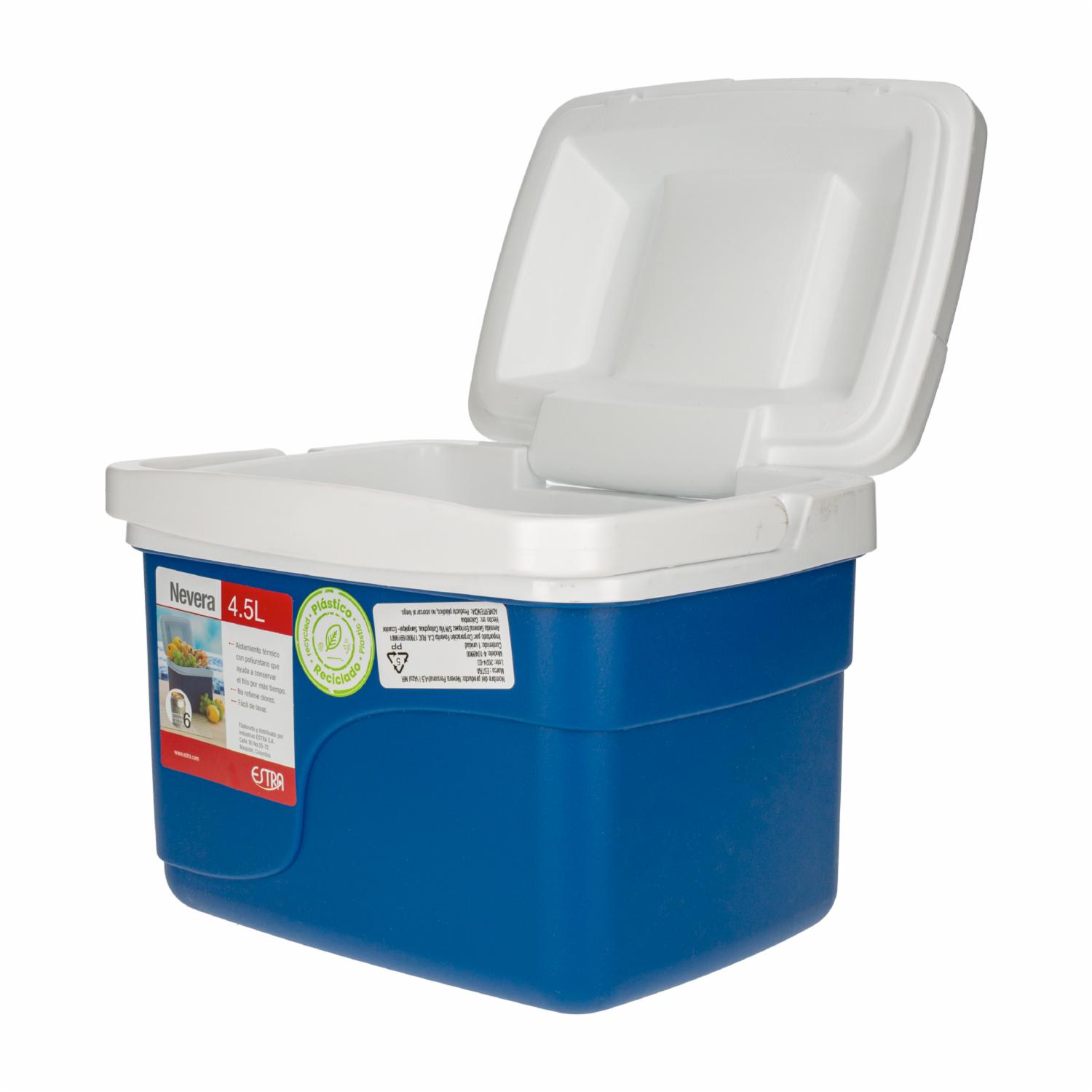 Cooler De Plástico Color Azul ESTRA 4,5 L