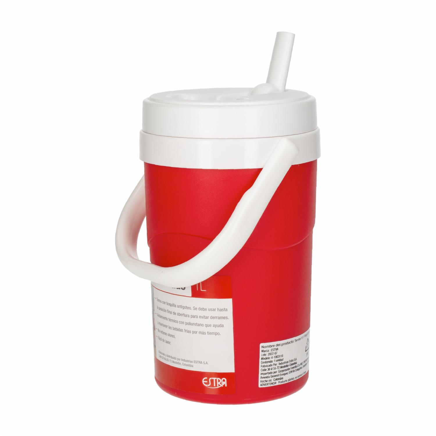 Termo Rojo ESTRA 1 Litro - Imagen 2
