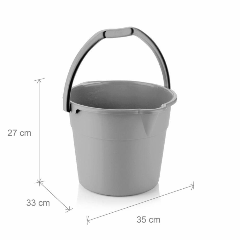 Balde Color Gris ESTRA Unidad - Imagen 2