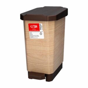 Papelera Pedal Diseño Café Metalizado ESTRA 5 Litros