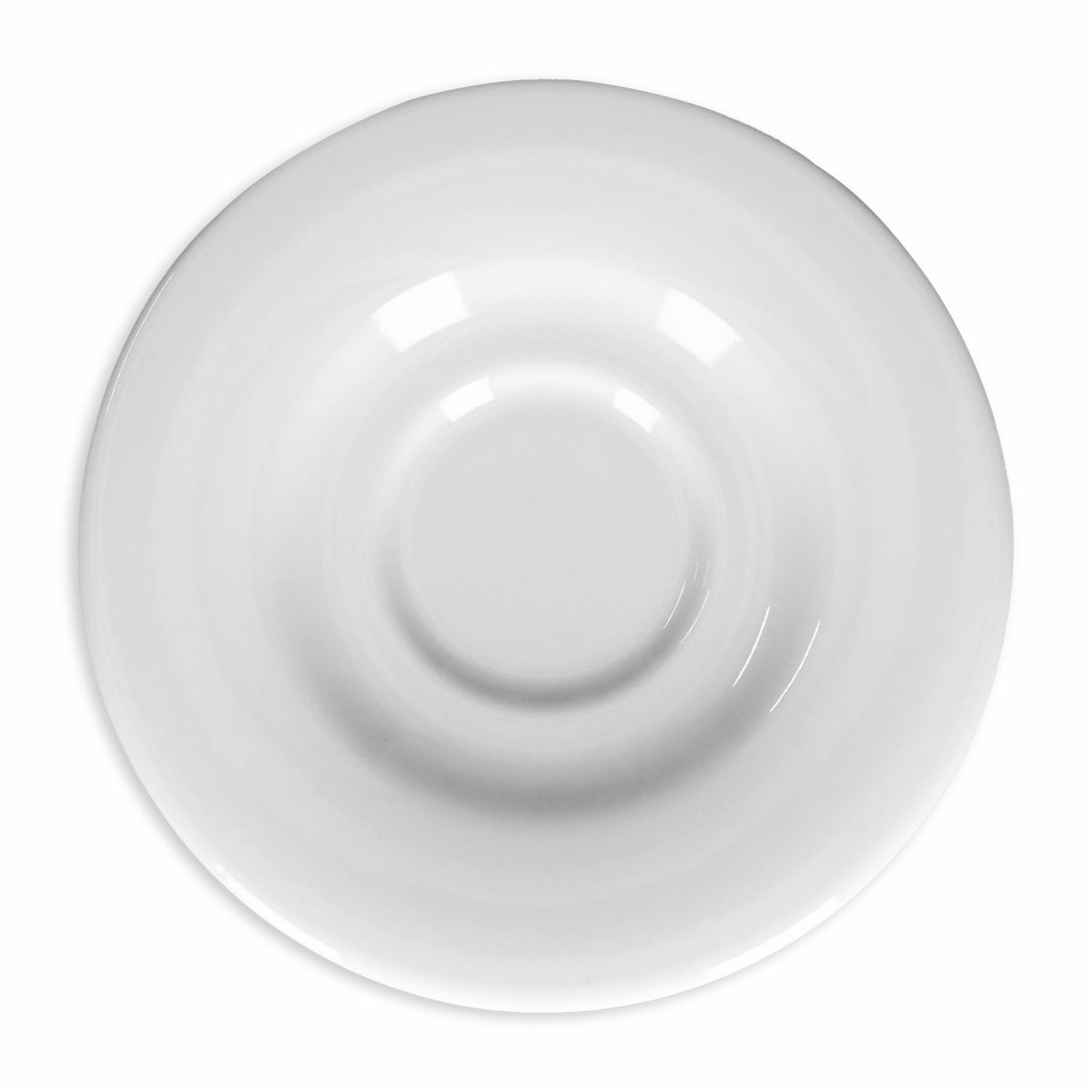 Plato Té Diseño Actualite Blanco CORONA Unidad - Imagen 2