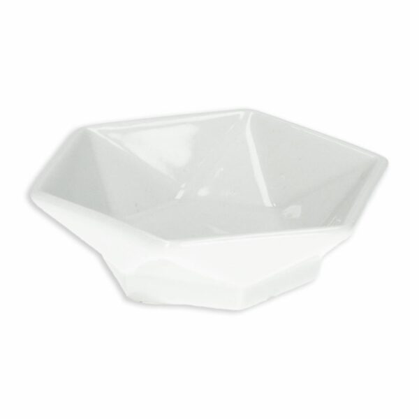 Plato Hexagonal Actualite Blanco CORONA 6,9 Cm