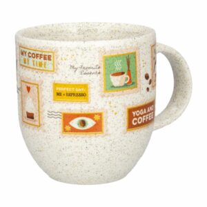 Jarro Mug Estampillas De Café CORONA 397,1 CC