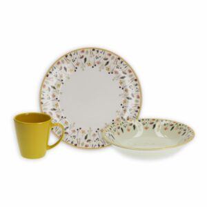 Vajilla 12 Piezas  Redonda CORONA Ashley