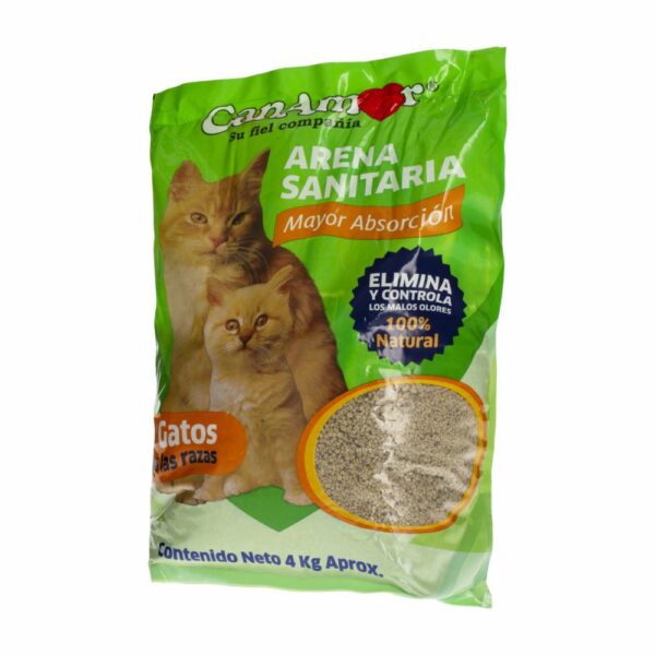 Arena Para Gatos Sanitaria CANAMOR 4 KG - Imagen 3