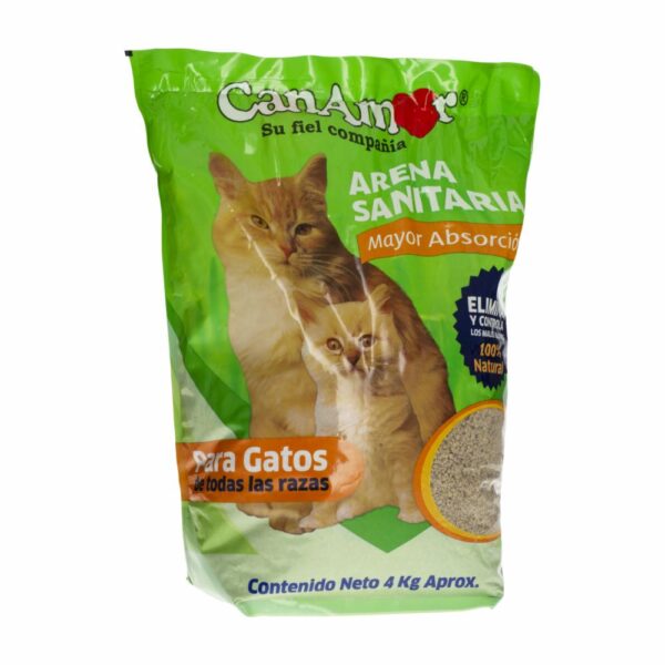 Arena Para Gatos Sanitaria CANAMOR 4 KG - Imagen 4