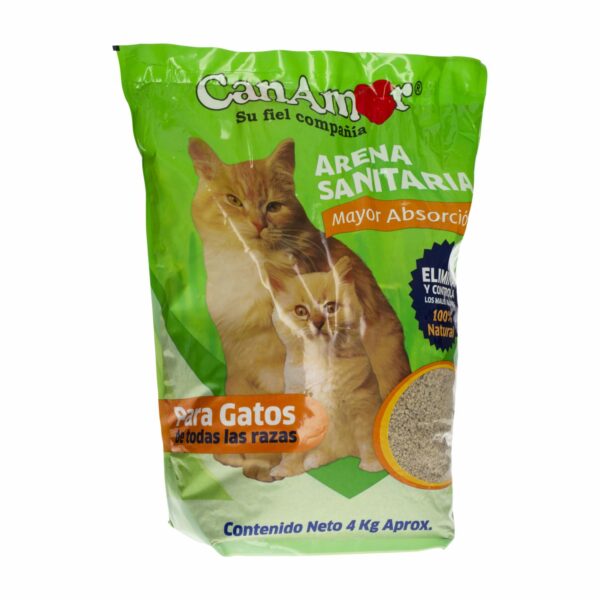Arena Para Gatos Sanitaria CANAMOR 4 KG - Imagen 4