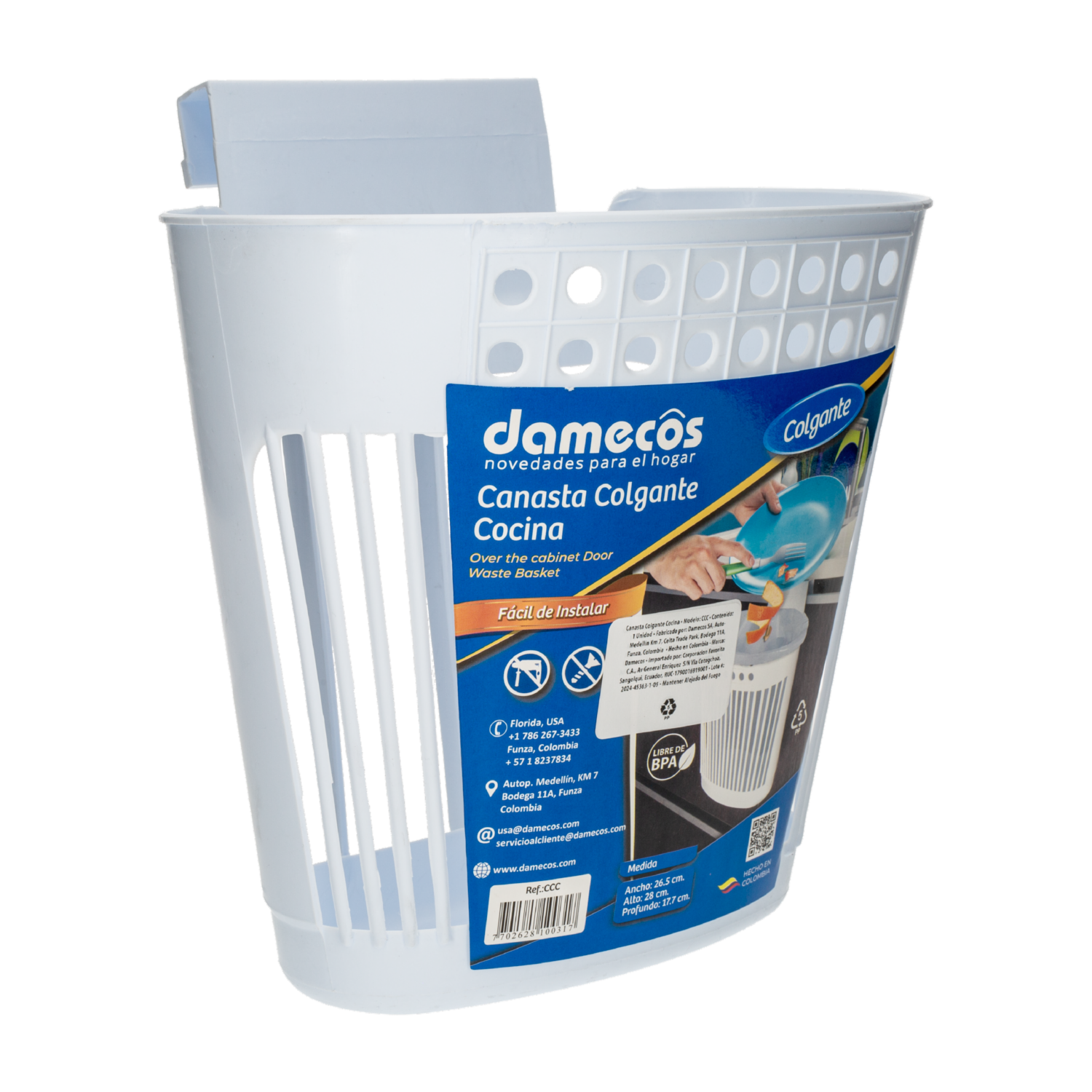Canasta Colgante Cocina DAMECOS Unidad