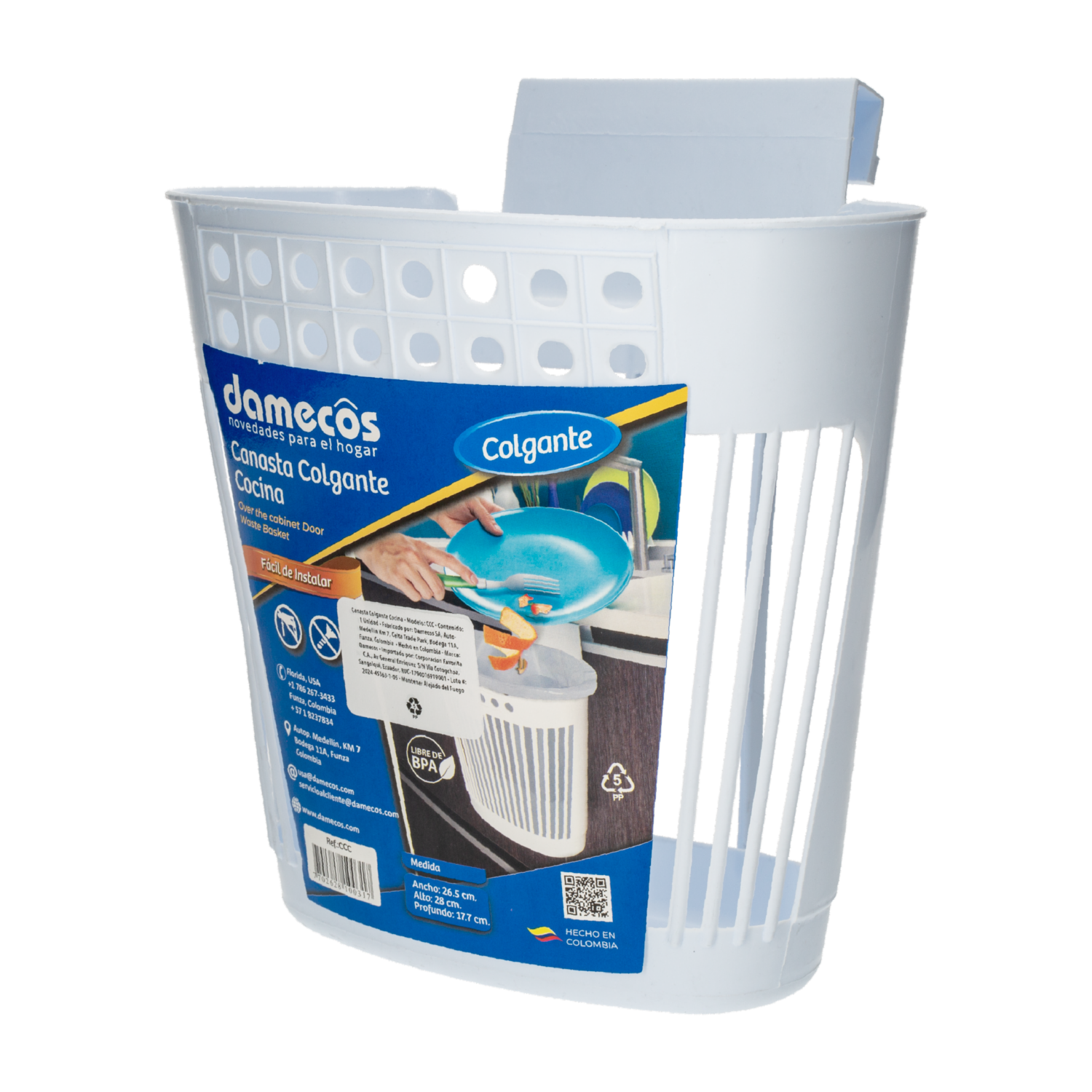 Canasta Colgante Cocina DAMECOS Unidad