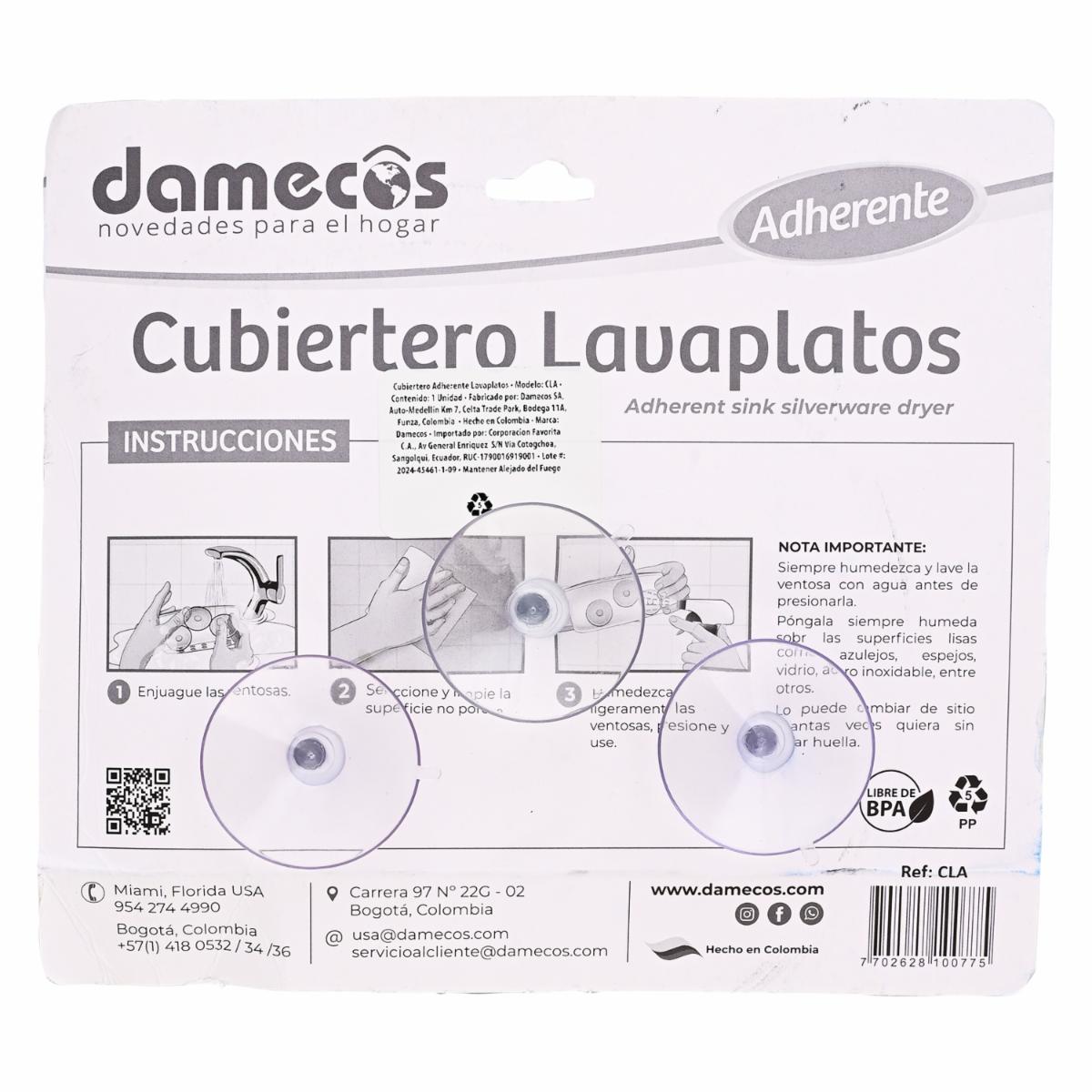 Cubiertero Lavaplatos Adherente DAMECOS Unidad